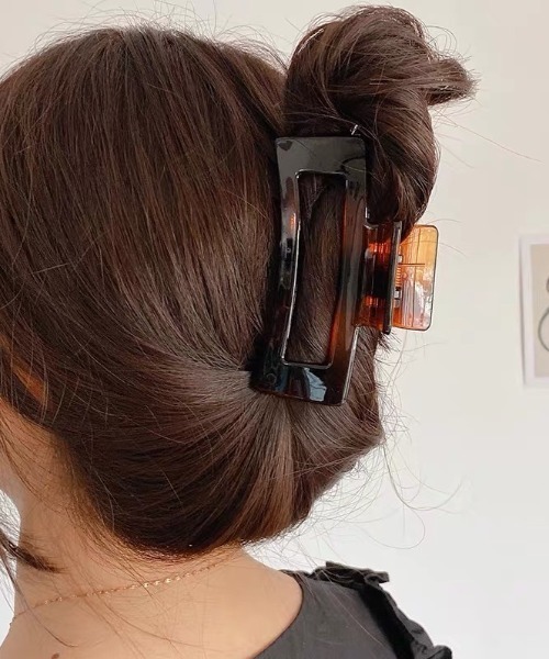 LAC-VERT(ラック・ヴェール)の「ビッグスクエアヘアクリップ(バレッタ/ヘアクリップ・レディース・ホワイト/ブラック/ブラウン/その他1/その他2・FREE)」の3枚目の写真