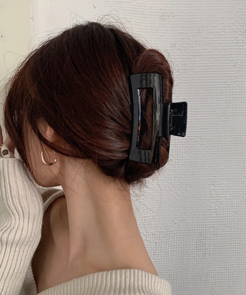 LAC-VERT(ラック・ヴェール)の「ビッグスクエアヘアクリップ(バレッタ/ヘアクリップ・レディース・ホワイト/ブラック/ブラウン/その他1/その他2・FREE)」の1枚目の写真