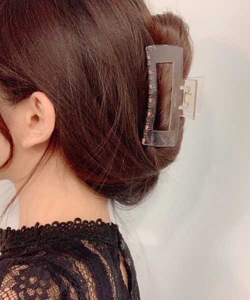 LAC-VERT(ラック・ヴェール)の「ビッグスクエアヘアクリップ(バレッタ/ヘアクリップ・レディース・ホワイト/ブラック/ブラウン/その他1/その他2・FREE)」の8枚目の写真