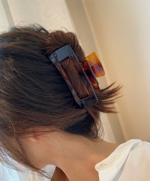LAC-VERT(ラック・ヴェール)の「ビッグスクエアヘアクリップ(バレッタ/ヘアクリップ・レディース・ホワイト/ブラック/ブラウン/その他1/その他2・FREE)」の15枚目の写真