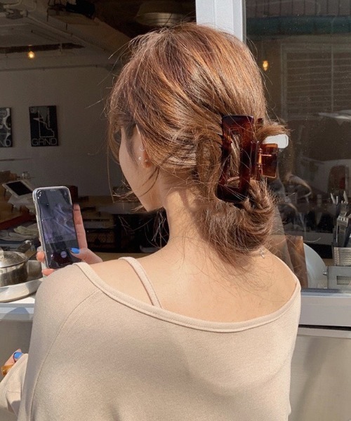 LAC-VERT(ラック・ヴェール)の「ビッグスクエアヘアクリップ(バレッタ/ヘアクリップ・レディース・ホワイト/ブラック/ブラウン/その他1/その他2・FREE)」の22枚目の写真