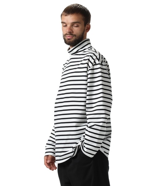 SOPHNET.(ソフネット)の「BAGGY MOCK NECK CUT&SEWN(Tシャツ/カットソー・メンズ・ホワイト/ネイビー/ブラック・LARGE/MEDIUM/SMALL/X-LARGE)」の7枚目の写真