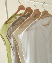 Chillfar | フレンチスリーブロングシアーシャツ(シャツ/ブラウス)