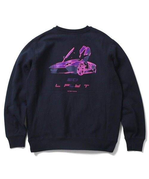 LFYT ラファイエット [Lafayette] - ソー フライ カー クルーネック スウェット スウェットシャツ [SO FLY CAR CREWNECK SWEATSHIRT]