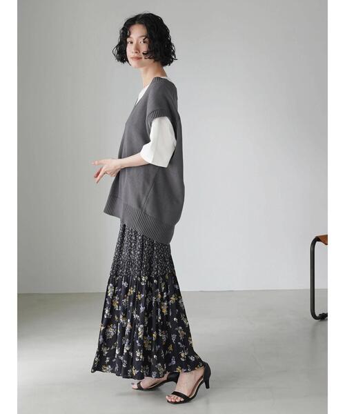 AMERICAN HOLIC（アメリカンホリック）の「丈違いティアードスカート（スカート・レディース・ライトグレー/ドット/その他14・M/L）」の12枚目の写真