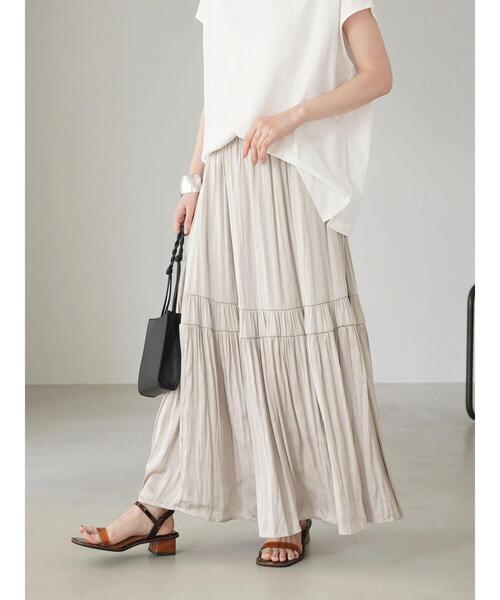 AMERICAN HOLIC（アメリカンホリック）の「丈違いティアードスカート（スカート・レディース・ライトグレー/ドット/その他14・M/L）」の13枚目の写真