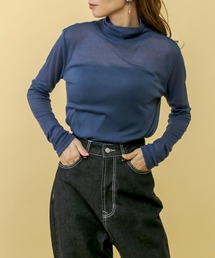 ゆるリブタートルプルオーバー