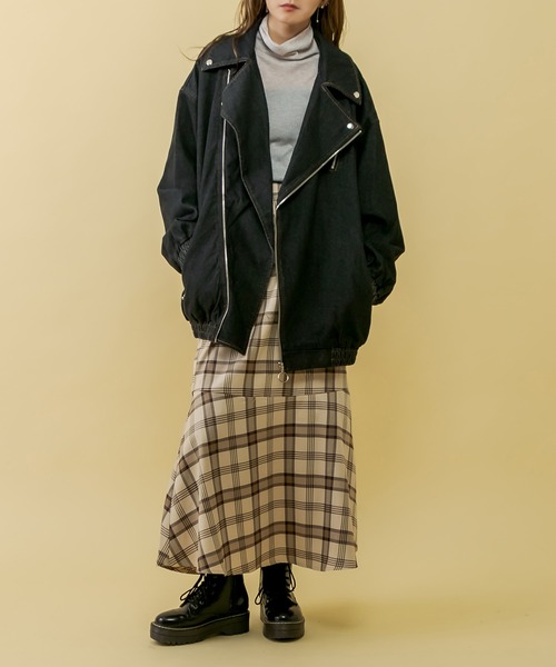 RASVOA(ラスボア)の「ゆるリブタートルプルオーバー(ニット/セーター・レディース・チャコールグレー/グレー/ブルー・FREE)」の13枚目の写真