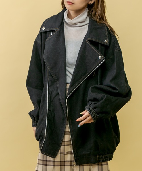 RASVOA(ラスボア)の「ゆるリブタートルプルオーバー(ニット/セーター・レディース・チャコールグレー/グレー/ブルー・FREE)」の14枚目の写真