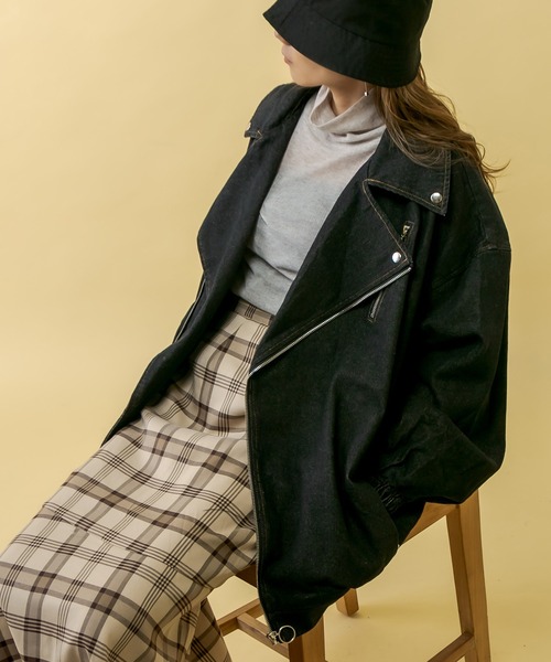 RASVOA(ラスボア)の「ゆるリブタートルプルオーバー(ニット/セーター・レディース・チャコールグレー/グレー/ブルー・FREE)」の15枚目の写真