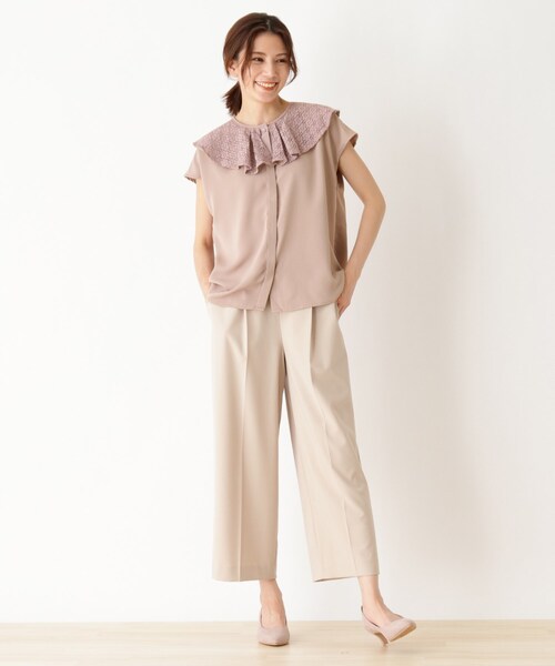 DRESKIP(ドレスキップ)の「◆衿レースフリルブラウス(シャツ/ブラウス・レディース・アイボリー/ブラック/ピンク・02/03)」の11枚目の写真