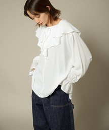 KBF | 【WEB/一部店舗限定】フリルブラウス(シャツ/ブラウス)