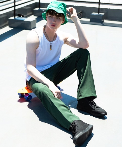 ８(eight)（エイト）の「ストレッチカラーフレアパンツ（チノパンツ・メンズ・ブルー/オフホワイト/ブラック/ブラウン系その他/グリーン・MEDIUM/LARGE）」の18枚目の写真