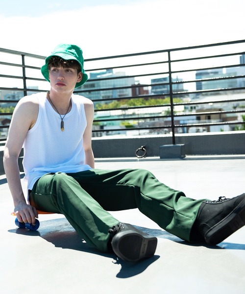 ８(eight)（エイト）の「ストレッチカラーフレアパンツ（チノパンツ・メンズ・ブルー/オフホワイト/ブラック/ブラウン系その他/グリーン・MEDIUM/LARGE）」の11枚目の写真