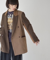 La SRIC | La SRIC / WチェックコンビJK(テーラードジャケット)