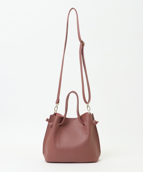 ikka（イッカ）の「PUミニ巾着付きショルダーバッグ（ショルダーバッグ・レディース・ブラック/ダークグリーン/ベージュ/ピンク・FREE）」の10枚目の写真