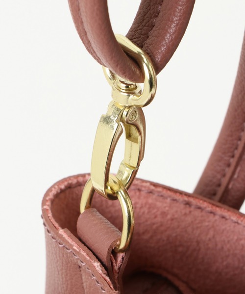 ikka（イッカ）の「PUミニ巾着付きショルダーバッグ（ショルダーバッグ・レディース・ブラック/ダークグリーン/ベージュ/ピンク・FREE）」の8枚目の写真