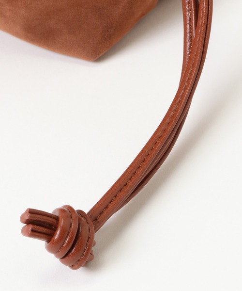 ikka（イッカ）の「PUミニ巾着付きショルダーバッグ（ショルダーバッグ・レディース・ブラック/ダークグリーン/ベージュ/ピンク・FREE）」の6枚目の写真