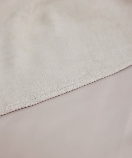 ROPE' PICNIC（ロペピクニック）の「リサイクルポリダンボールスエードフレアスカート（スカート・レディース・チャコールグレー/ベージュ/ダークラベンダー・38/36）」の9枚目の写真