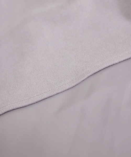 ROPE' PICNIC（ロペピクニック）の「リサイクルポリダンボールスエードフレアスカート（スカート・レディース・チャコールグレー/ベージュ/ダークラベンダー・38/36）」の7枚目の写真