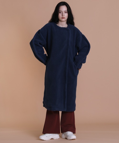 select MOCA(セレクトモカ)の「ハイウエストサイドタックフレアパンツ(スラックス・レディース・ブラック/ライトオリーブ/バーガンディー・SMALL/MEDIUM)」の8枚目の写真