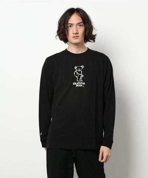 291295＝HOMME（ニーキューイチニーキューゴーオム）の「【291295＝HOMME】 Grateful Dead 16/-空紡糸 ロングスリーブTEE（Tシャツ/カットソー・メンズ・ブラック/ホワイト系1・2/3）」の3枚目の写真