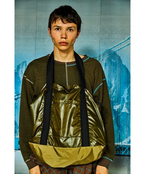 AlexanderLeeChang(アレキサンダーリーチャン)の「AlexanderLeeChang/アレキサンダーリーチャン 5050 POCKETABLE BIG TOTE(トートバッグ・メンズ・グレー/ブルー/ネイビー・ONE SIZE)」の2枚目の写真
