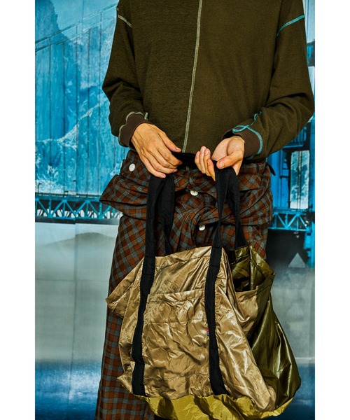 AlexanderLeeChang(アレキサンダーリーチャン)の「AlexanderLeeChang/アレキサンダーリーチャン 5050 POCKETABLE BIG TOTE(トートバッグ・メンズ・グレー/ブルー/ネイビー・ONE SIZE)」の10枚目の写真