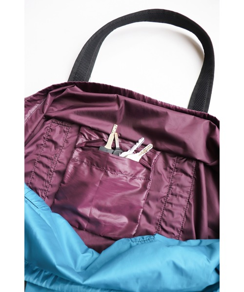 AlexanderLeeChang(アレキサンダーリーチャン)の「AlexanderLeeChang/アレキサンダーリーチャン 5050 POCKETABLE BIG TOTE(トートバッグ・メンズ・グレー/ブルー/ネイビー・ONE SIZE)」の6枚目の写真