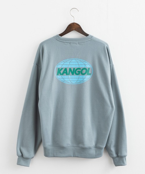 KANGOL（カンゴール）の「KANGOL カンゴール 別注 オーバーサイズカレッジロゴ裏起毛スウェット クルーネックトレーナー（スウェット・メンズ・ブラック/ブラウン/グリーン/パープル/ホワイト/ブルー/ブルーグレー・M/L/XL）」の14枚目の写真