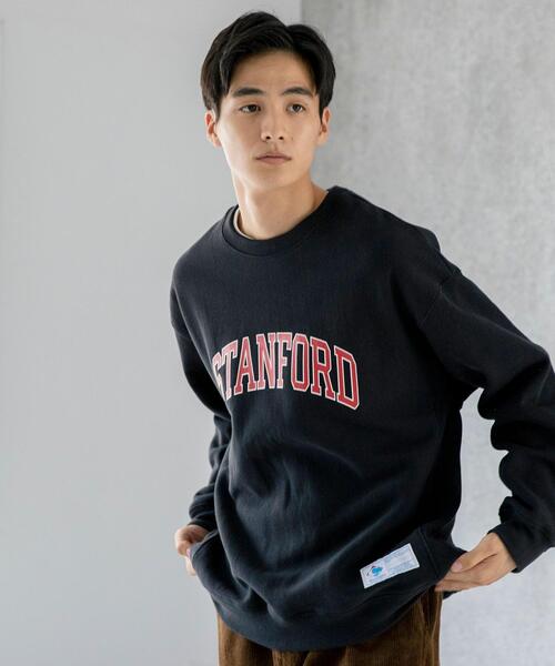 coen（コーエン）の「ヘビーウェイトカレッジロゴプリント裏起毛クルーネックスウェット（スウェット・メンズ・ライトグレー/ブラック/ナチュラル・SMALL/MEDIUM/LARGE/X-LARGE）」の11枚目の写真