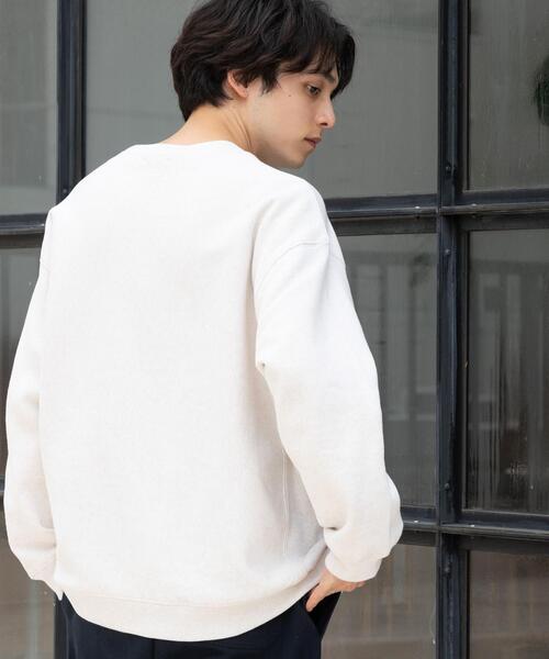 coen（コーエン）の「ヘビーウェイトカレッジロゴプリント裏起毛クルーネックスウェット（スウェット・メンズ・ライトグレー/ブラック/ナチュラル・SMALL/MEDIUM/LARGE/X-LARGE）」の13枚目の写真