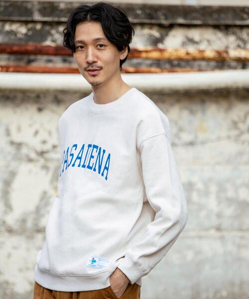 coen（コーエン）の「ヘビーウェイトカレッジロゴプリント裏起毛クルーネックスウェット（スウェット・メンズ・ライトグレー/ブラック/ナチュラル・SMALL/MEDIUM/LARGE/X-LARGE）」の16枚目の写真