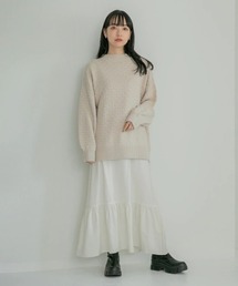 LOWRYS FARM | ニットティアードキャミ２Ｐワンピース　216064(ワンピース)