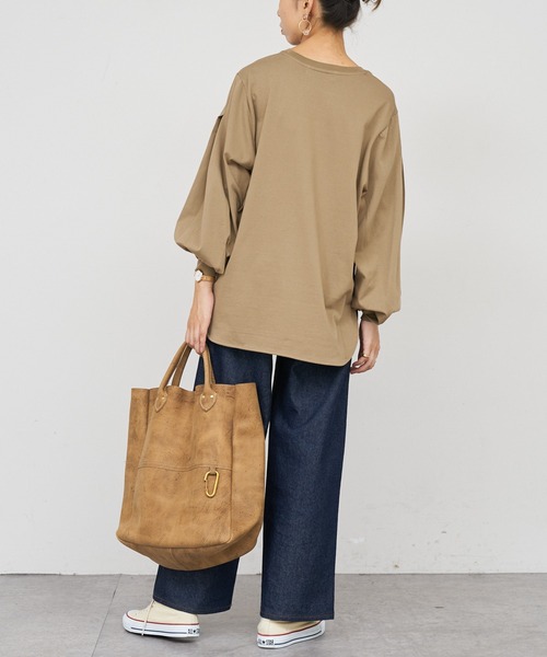 MASTER&Co(マスターアンドコー)の「【MASTER&Co./マスターアンドコー】KUDU トートバッグ(トートバッグ・レディース・サンドベージュ・ONE SIZE)」の3枚目の写真