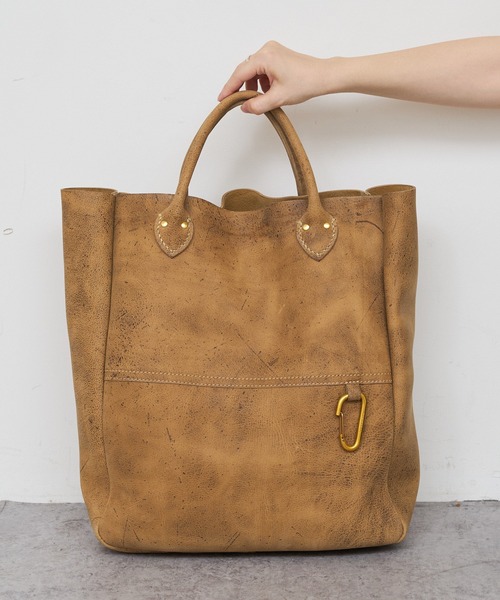 MASTER&Co(マスターアンドコー)の「【MASTER&Co./マスターアンドコー】KUDU トートバッグ(トートバッグ・レディース・サンドベージュ・ONE SIZE)」の5枚目の写真