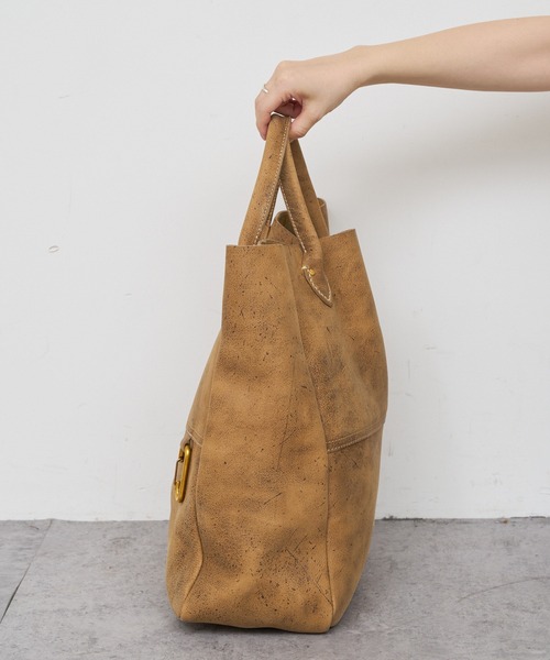 MASTER&Co(マスターアンドコー)の「【MASTER&Co./マスターアンドコー】KUDU トートバッグ(トートバッグ・レディース・サンドベージュ・ONE SIZE)」の6枚目の写真