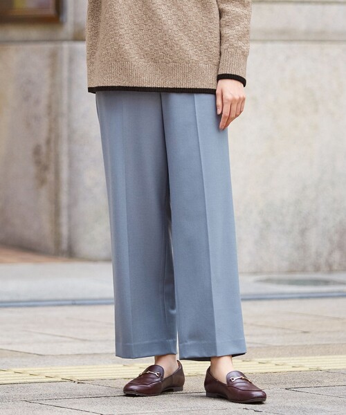 J.PRESS（ジェイプレス）の「ANASTASIAミルド 2way ストレート パンツ（その他パンツ・レディース・ベージュ系/グレー系/スモーキーグリーン系・T13/T15）」の3枚目の写真