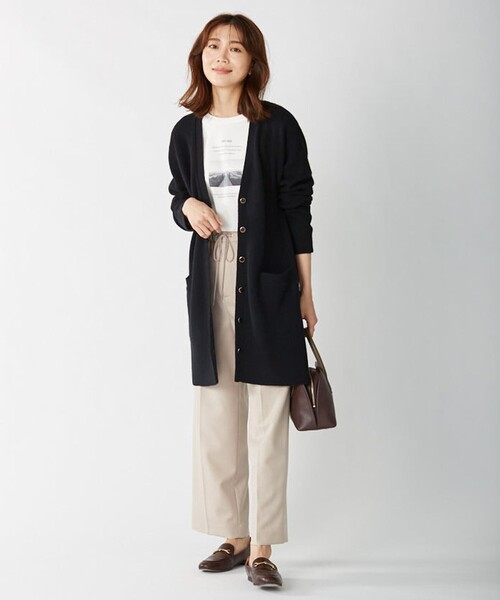 J.PRESS（ジェイプレス）の「ANASTASIAミルド 2way ストレート パンツ（その他パンツ・レディース・ベージュ系/グレー系/スモーキーグリーン系・T13/T15）」の9枚目の写真