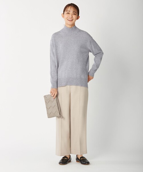 J.PRESS（ジェイプレス）の「ANASTASIAミルド 2way ストレート パンツ（その他パンツ・レディース・ベージュ系/グレー系/スモーキーグリーン系・T13/T15）」の12枚目の写真
