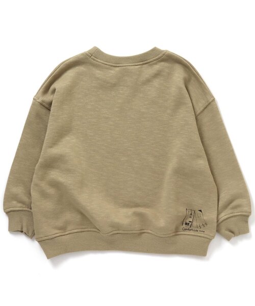 BREEZE（ブリーズ）の「キャンプイラストトレーナー（スウェット・キッズ・ベージュ/レッド/チャコール/カーキ・110/120/130/80/140/100/90）」の7枚目の写真