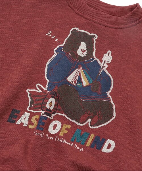 BREEZE（ブリーズ）の「キャンプイラストトレーナー（スウェット・キッズ・ベージュ/レッド/チャコール/カーキ・110/120/130/80/140/100/90）」の19枚目の写真