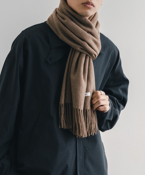 epnok（エプノック）の「ボリュームマフラー（マフラー・メンズ・キャメル/ブラック/グレー/モカ・FREE）」の3枚目の写真