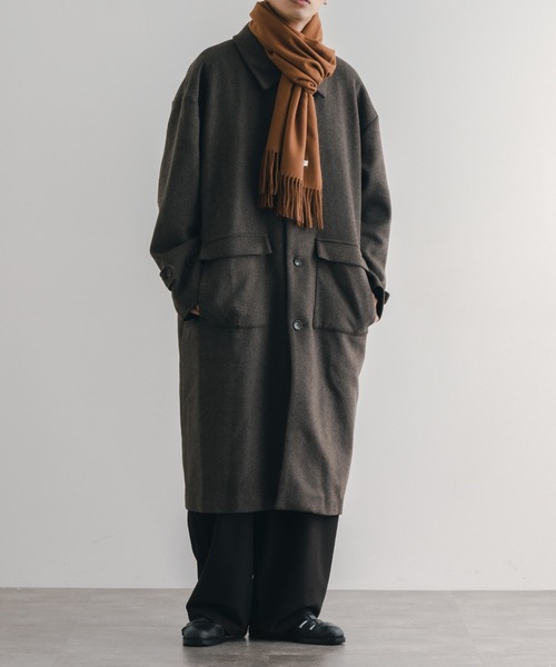 epnok（エプノック）の「ボリュームマフラー（マフラー・メンズ・キャメル/ブラック/グレー/モカ・FREE）」の16枚目の写真