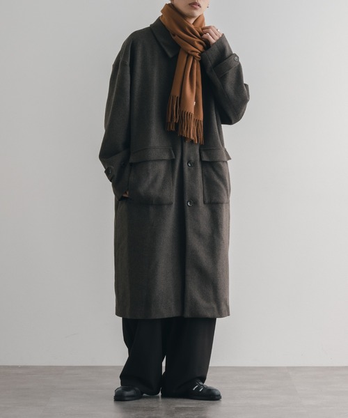 epnok（エプノック）の「ボリュームマフラー（マフラー・メンズ・キャメル/ブラック/グレー/モカ・FREE）」の17枚目の写真