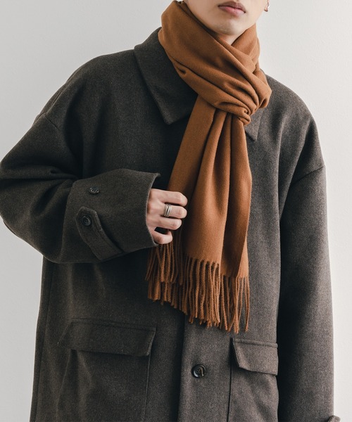 epnok（エプノック）の「ボリュームマフラー（マフラー・メンズ・キャメル/ブラック/グレー/モカ・FREE）」の15枚目の写真