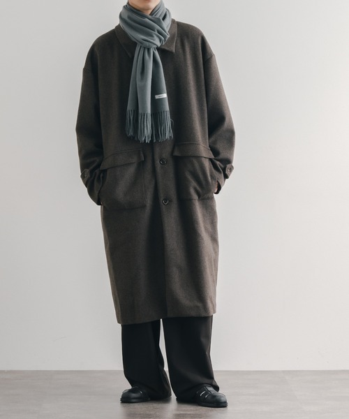 epnok（エプノック）の「ボリュームマフラー（マフラー・メンズ・キャメル/ブラック/グレー/モカ・FREE）」の13枚目の写真