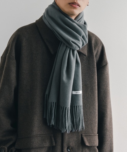 epnok（エプノック）の「ボリュームマフラー（マフラー・メンズ・キャメル/ブラック/グレー/モカ・FREE）」の11枚目の写真