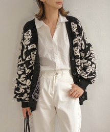 ＡＮＤＪ | 【ANDJ MADE】ジャガード花柄カーディガン(カーディガン/ボレロ)