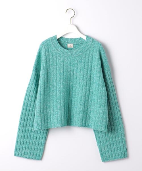 green label relaxing(グリーンレーベルリラクシング)の「ミツモクキモウ ハイネック プルオーバー ニット(ニット/セーター・レディース・レッド/ライム・FREE)」の4枚目の写真